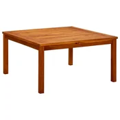 Vidaxl Vrtna klubska mizica 85x85x45 cm trden akacijev les