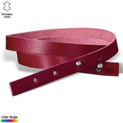 Princ Leather Kožna narukvica, Unisex, Bordo