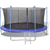 Vidaxl Trampolin 5-delni komplet 3,96 m