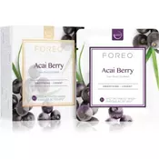 FOREO Farm to Face Acai Berry maska za zagladivanje 6 × 6 g