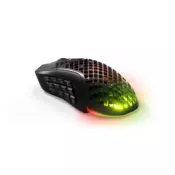 Miš STEELSERIES Aerox 9 Wireless, bežični, RGB, 18000 CPI, crni, USB