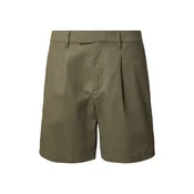 DAN FOX APPAREL Hlače z naborki Hermann  zelena