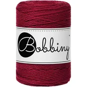 Bobbiny 3PLY Macramé Rope 1,5 mm 100 m Red Velvet Vrvica