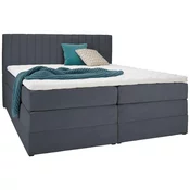 Premium Living Postelja Boxspring Simon, Temno Siva, 180x200