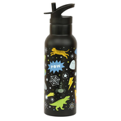 A Little Lovely Company – nerjavni bidon za pijačo, 500 ml – vesolje