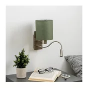 Brilagi - LED zidna lampa NUBILA 1xE27/25W/230V + LED/3W hrom/zelena