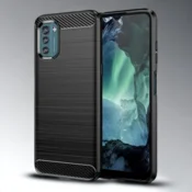 Infostyle Silikonski ovitek carbon za Nokia G21 - Črna Črna/TPU silikon