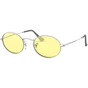 Ray-Ban Muške naočare za sunce Oval Evolve 0RB3547 003/T4, Srebrne
