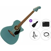Fender Newporter Player Premium SET Tidepool Elektroakustična jumbo