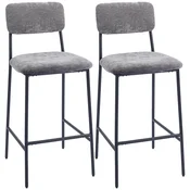 Homestar Set 2 barskih stolov 455x48x101 cm siva