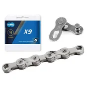 KMC Lanac KMC X9, niklani, 114 clanaka, 6,6 mm, 9-brzinski Box