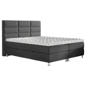 Carryhome POSTELJA Z VZMETNICO 180 cm x 200 cm , tekstil antracit