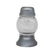 Madonna Glass LED 17 cm srebrna bučka