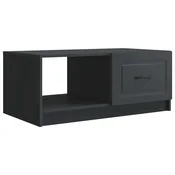 Vidaxl Klubska miza Črna 90 x 50 x 37 cm Inženirski les