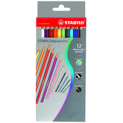 Vodene olovke Stabilo Aquacolor – 12 boja