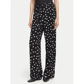 Vero Moda Hlače iz tkanine Elisa 10347961 Črna Loose Fit