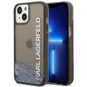 Karl Lagerfeld Liquid Glitter Elong ovitek za iPhone 14 Plus 6.7 - črn