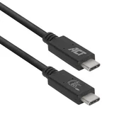 ACT AC7402 USB 3.2 C (M) - USB C (M) kabel, 2 m, črna