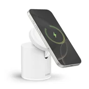 SBS Magnetic Power Dock 2 u 1 15W bijeli bežicni punjac