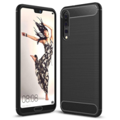 Silikonski ovitek za Huawei P20 Pro - mat carbon črn