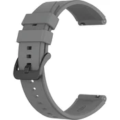 GS 22 mm univerzalni silikonski pašček, siv