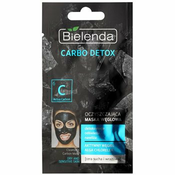 Bielenda Carbo Detox Active Carbon maska za cišcenje s aktivnim ugljenom za suho i osjetljivo lice 8 g