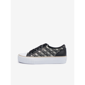 Black Womens Patterned Sneakers Guess Nortin
