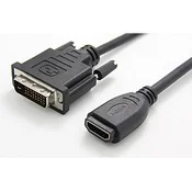 VALUE Value DVI / HDMI adapterski kabel DVI-D 24+1-polni vtič\, HDMI-A  vtičnica 0.15 m črna 12.99.3116  DVI kabel, (20418960)