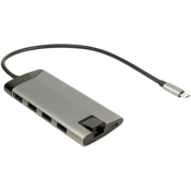 Inter Tech USB Type C Docking Station s 3x USB 3.0, 4K HDMI, RJ45 i čitačem kartica