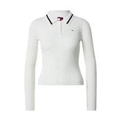 Tommy Jeans Pulover ESSENTIAL temno modra/bela