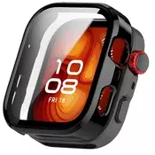 Ovitek z zaščito zaslona Techsuit Defense360 Pro za Huawei Watch Fit 4 Pro - črn