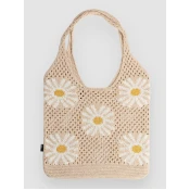 Blue Tomato Crochet Torbica dark beige w daisy