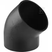 Geberit HDPE koleno 90/45, črne barve (HDPE odvodnjavanje)