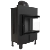 Kratki vgradni kamin LUCY/12/P/BS/BLACK