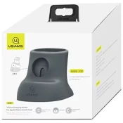 USAMS ZJ051 stojalo za polnjenje za Apple Watch/Airpods sivo