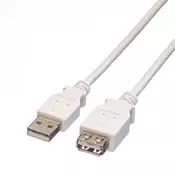 Secomp USB2.0 A-A M/F beige 3.0m produžni kabl