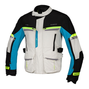 Motociklisticka jakna SECA Compass sivo-crno-plava rasprodaja