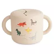 Mushie silikonska posodica za prigrizke dinosaurs