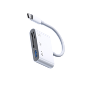 INF Čitalec kartic 3 v 1, USB-C na SD/TF/USB, (21732355)