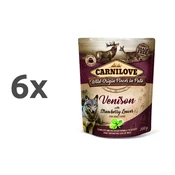 Carnilove Dog Adult - divjačina & listi jagod, vrečka 300g 6 x 300 g