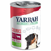 YARRAH Bio kosi piščanca and govedine s koprivo and paradižnikom - 6 x 405 g