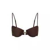 LSCN by LASCANA Bikini zgornji del  temno rjava