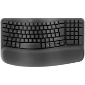 LOGITECH Wave Bluetooth ergonomic keyboard - GRAPHITE - US INTL - B2B