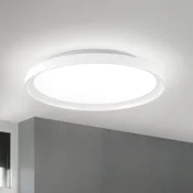 ORION GAMMA LED stropna svjetiljka, O 40 cm, bijela, daljinski upravljac, CCT - Dnevni boravak/blagovaonica - Moderan - Metal
