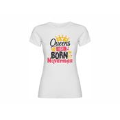 ženska majica Queens are born in November