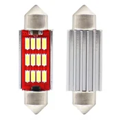 slomart AMiO LED žarnica C5W Canbus 12xSMD 4014 Festoon 36mm White (12-24V)