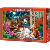 Castorland Puzzle Mačke na strehi 1500 kosov