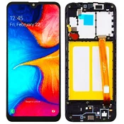 shumee Originalni Samsung SM-A202 Galaxy A20e LCD zaslon + zaslon na dotik (IPS) črn okvir