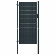 Vrata za ogradu PVC i celik 100x164 cm antracit boje