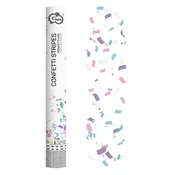 Pnevmatski konfeti top z mešanimi pastel oblikami – 40 cm